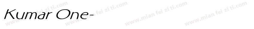 Kumar One字体转换